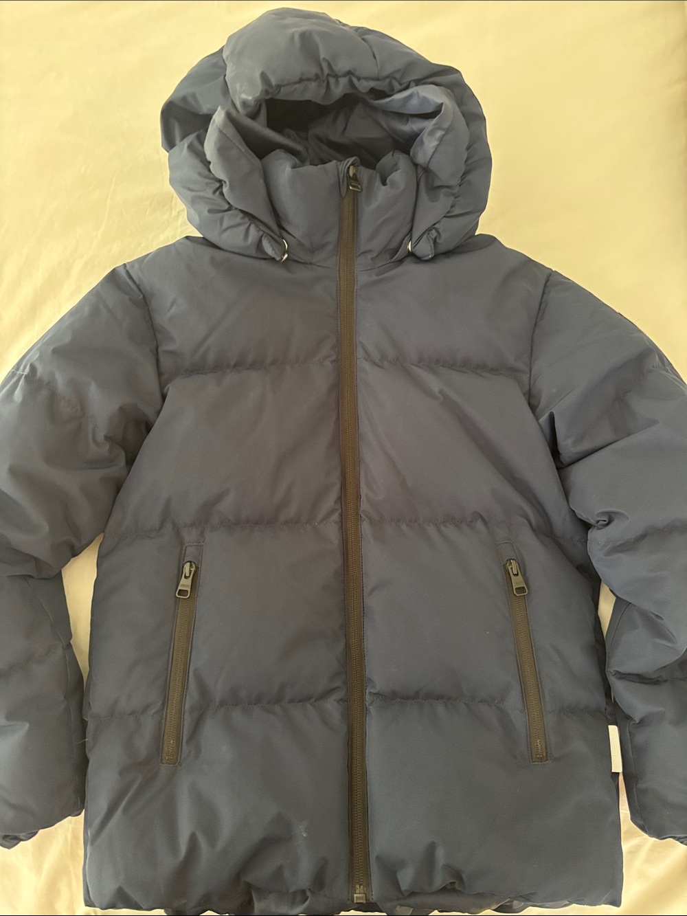 Paimio Reima Navy Puffer Hooded Waterproof Jacket size 140